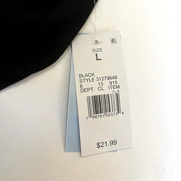 Rolling Stones Crewneck Sweatshirt Women Large Black Red Spike Tongue Logo NWT - Picture 8 of 8